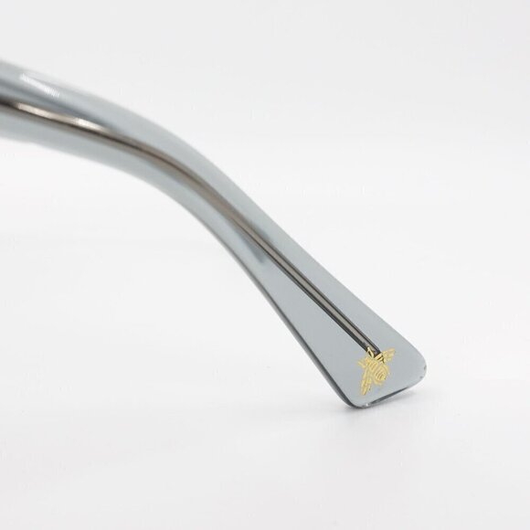 Gucci GG0022 Oversized Acetate Sunglasses Gray OS - Picture 7 of 16